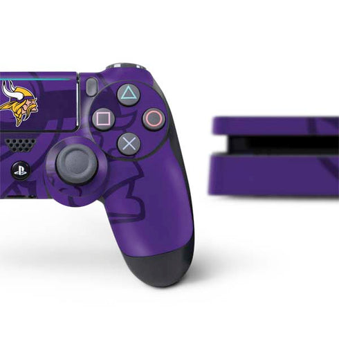 NFL Minnesota Vikings Double Vision PS4 Slim Bundle Skin